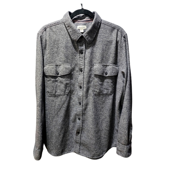 Sun + Stone Other - Sun + Stone Men's Grindle Regular-Fit Button-Down Flannel Shirt Size XXL